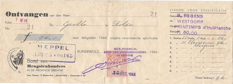 19441230 Dekgelden Bond van Hengstenhouders NN