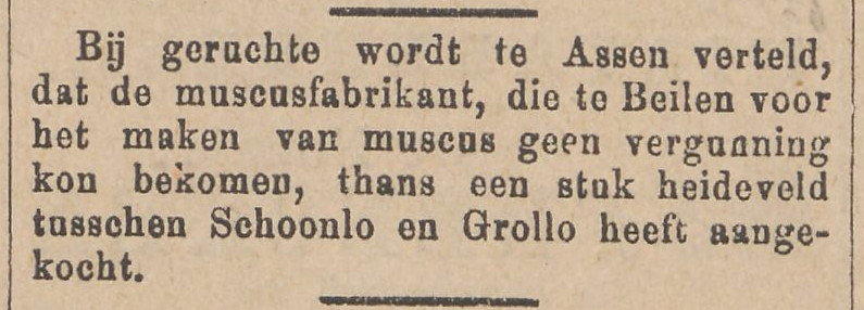18941223 krant Tilburgse courant muscusfabrikant