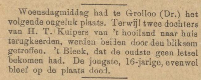 18960710 krant Algemeen Handelsblad onweer landbouw