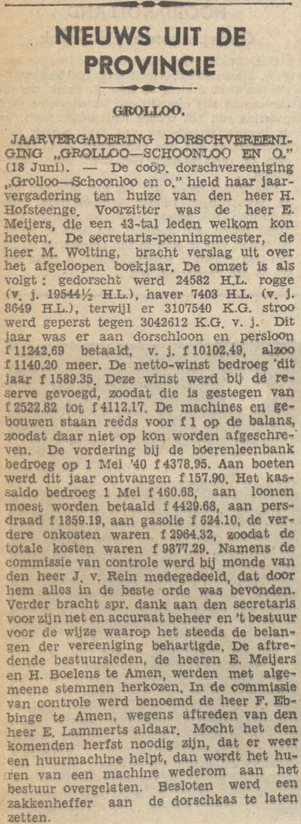 19400619 krant PDAC dorschvereeniging