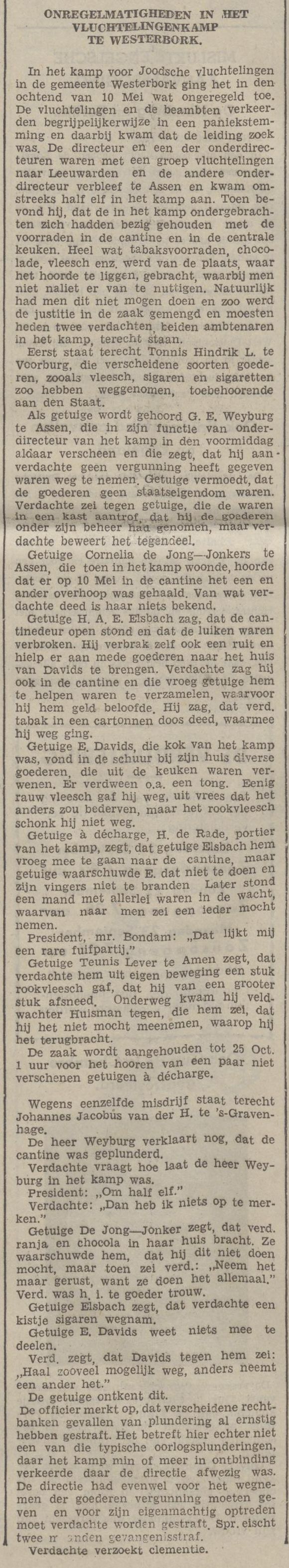 19400921 krant PDAC ontstaan kamp Westerbork 23
