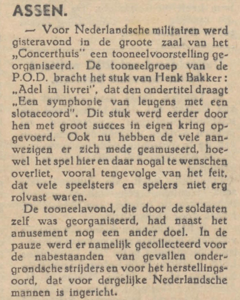 19450807 krant PDAC Adel in Livrei POD VanLochem