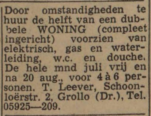 19660707 krant LeeuwarderC verhuur deel woning Leever