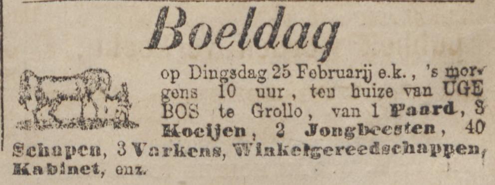 18680222 krant PDAC verkoop boeldag Uge Bos