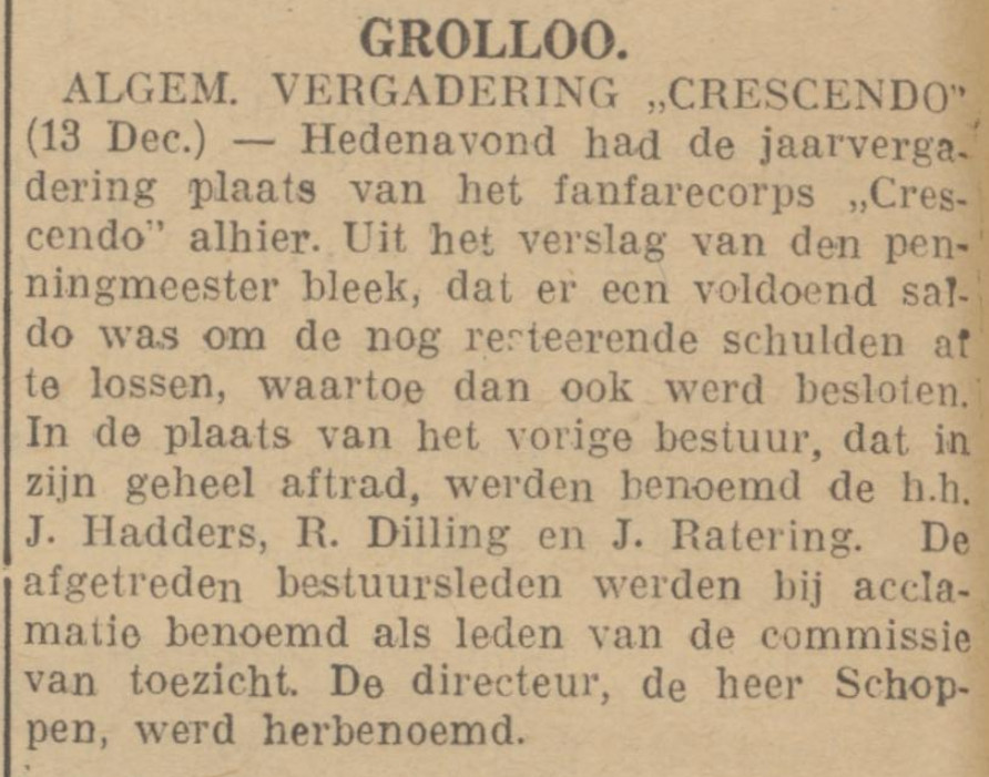 19261216 krant PDAC ALV Crescendo