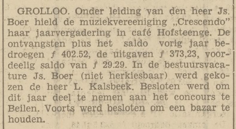 19380411 krant AgrarischNieuwsblad vergadring olv Js Boer