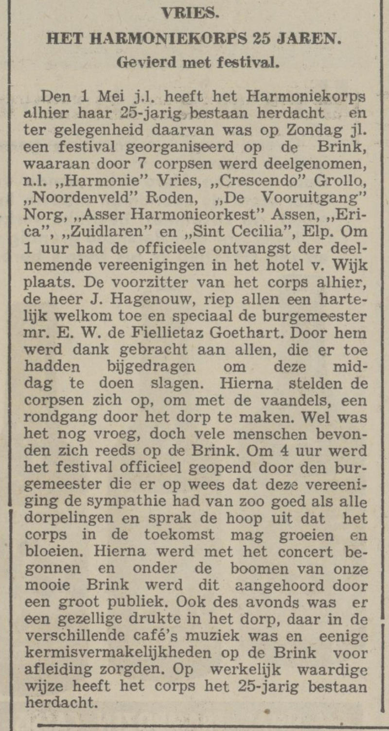 19390606 krant PDAC festival Vries mmv Crescendo