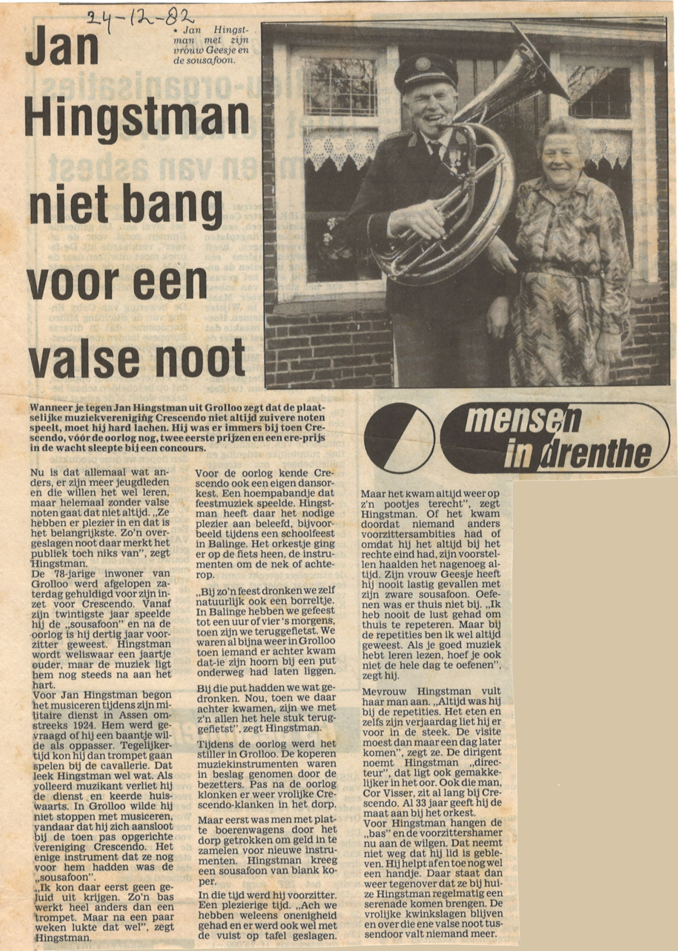 19821224 krant NN Crescendo J.Hingstman